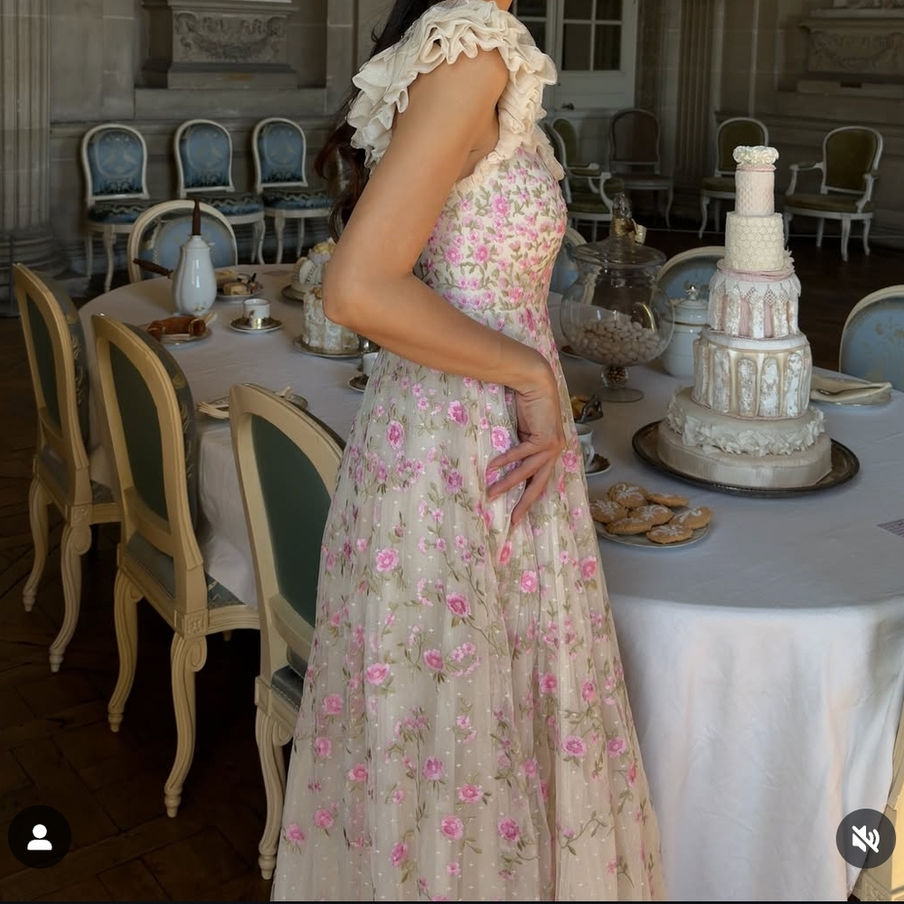 BHLDN Needle & Thread Dress size US 6 $985 - Picture 4 of 14